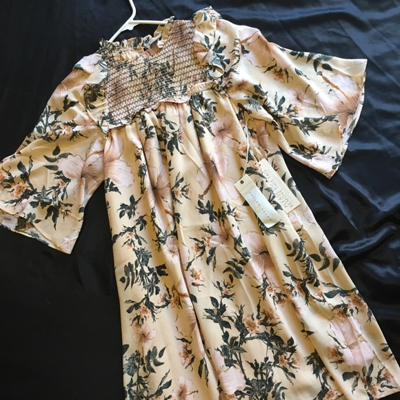 Happy Nature blush floral tunic dress - Picture 1 of 2